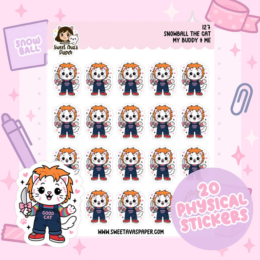 Snowball the Cat Planner Stickers – My Buddy & Me (127)