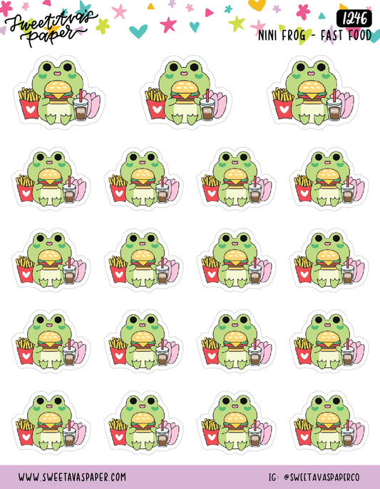 Fast Food Planner Stickers - Nini Frog [1246]