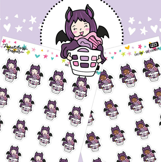 Laundry Day Planner Stickers - The Bat Girl Club