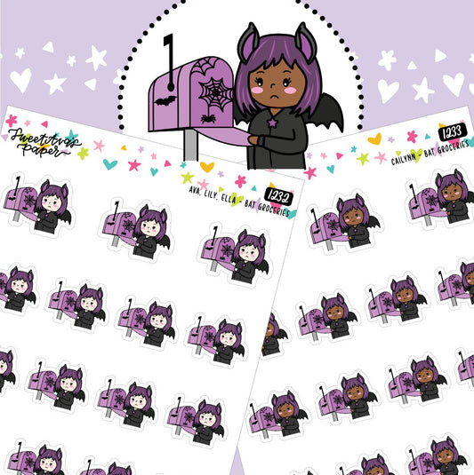 Empty Mailbox Planner Stickers - The Bat Girl Club