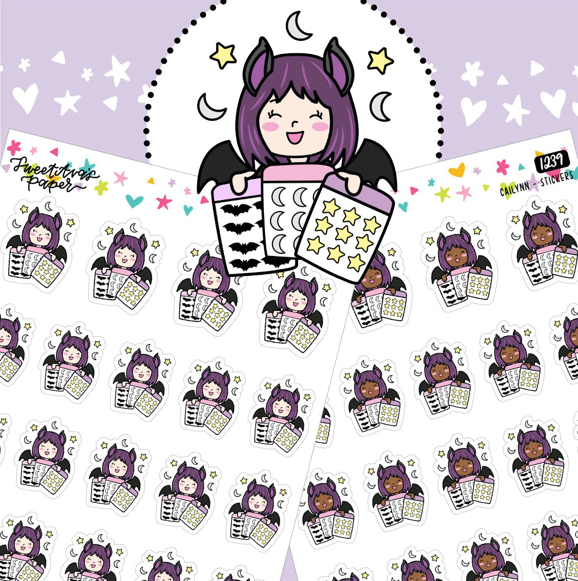 Sticker Love Planner Stickers - The Bat Girl Club