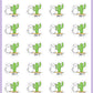 Succ It Cactus Stickers - Snowball The Cat - [116]