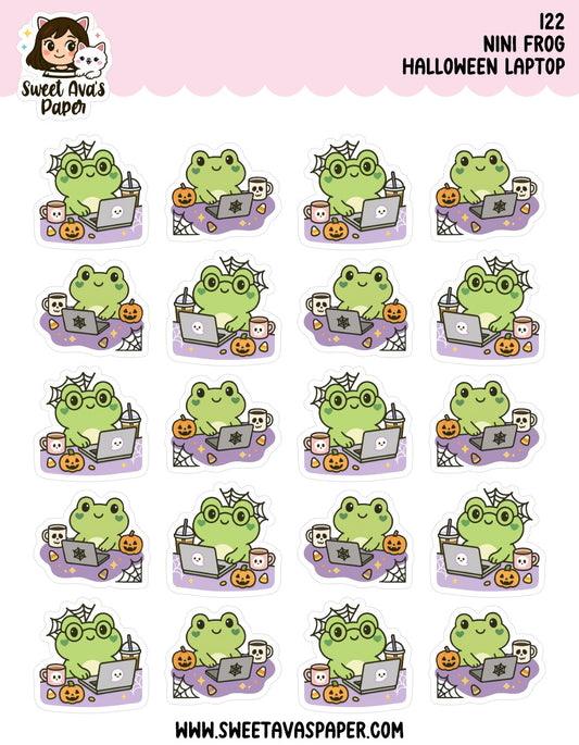 Nini Frog Halloween Laptop Stickers [122]