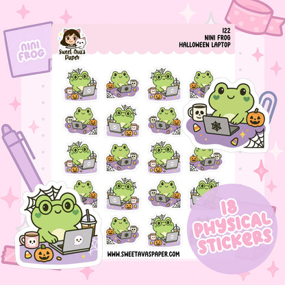 Nini Frog Halloween Laptop Stickers [122]