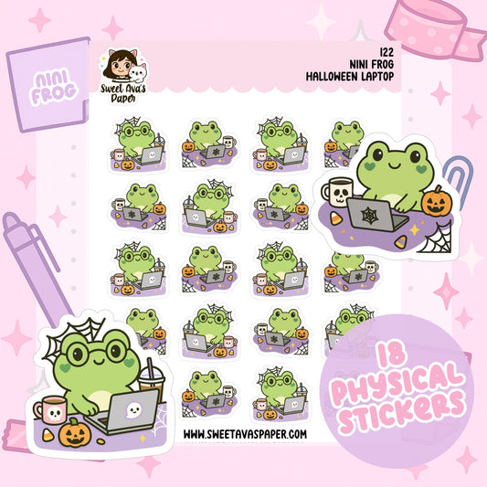 Nini Frog Halloween Laptop Stickers [122]