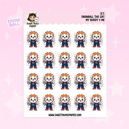 Snowball the Cat Planner Stickers – My Buddy & Me (127)