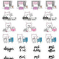 Sticker Making Planner Stickers - Coconut [1307]