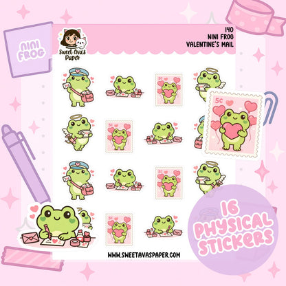 Nini Frog Printing Stickers – Valentine's Day [140]