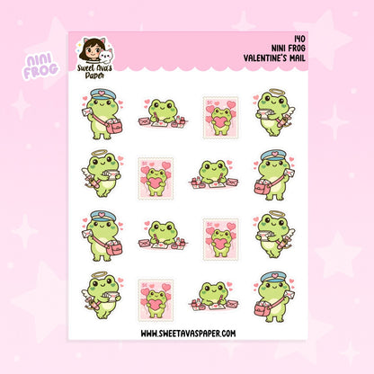 Nini Frog Printing Stickers – Valentine's Day [140]