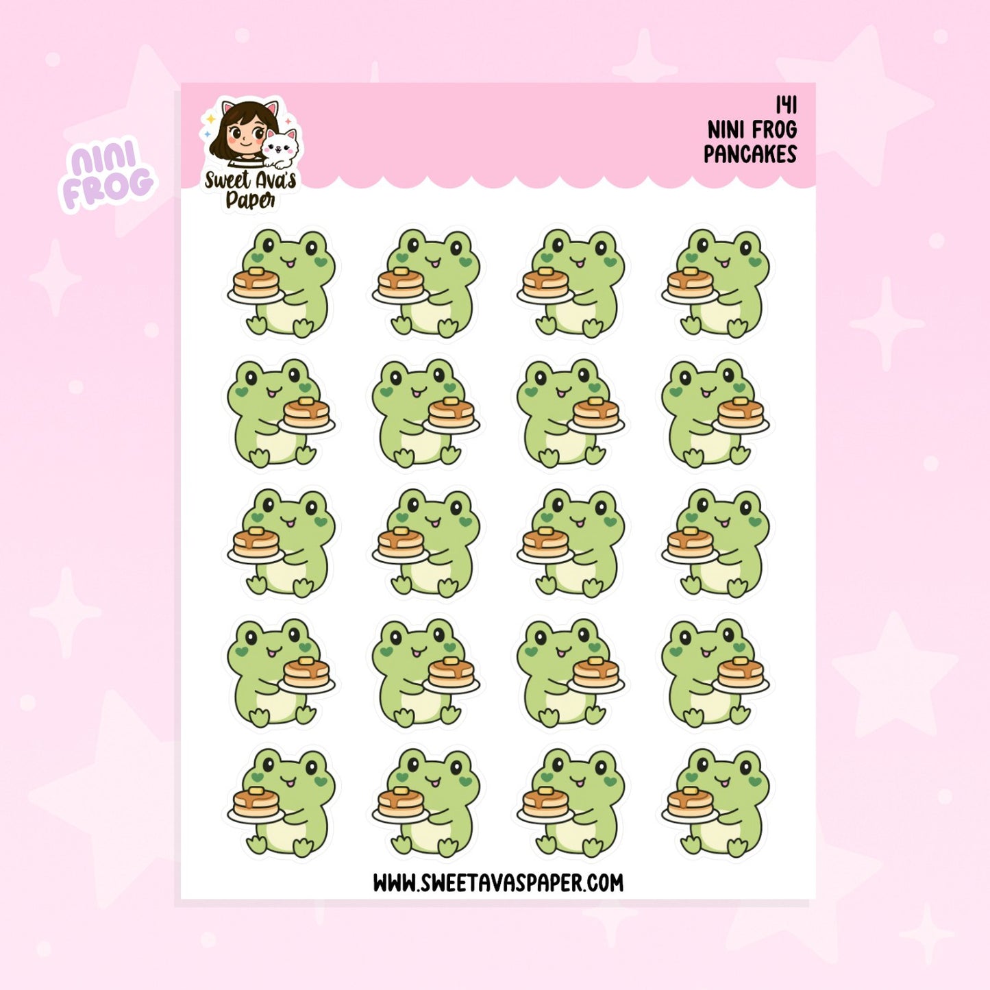 Nini Frog Printing Stickers – Pancakes [141]