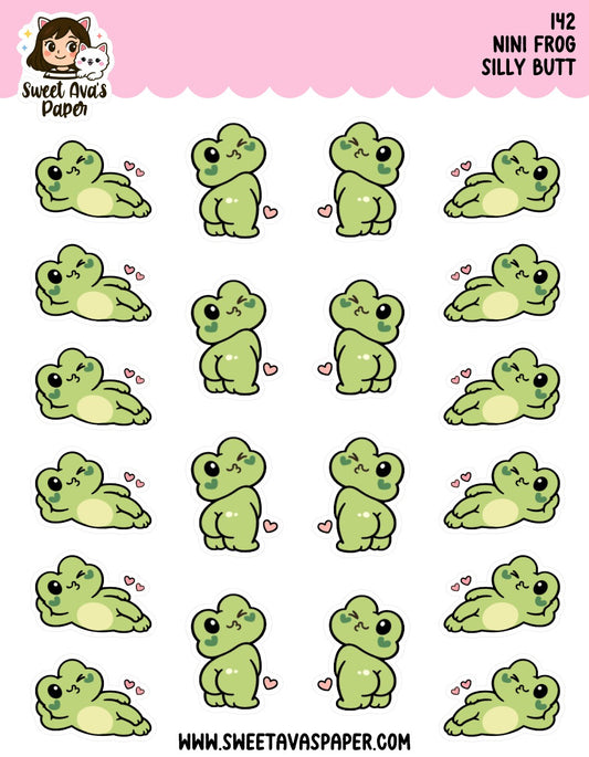 Nini Frog Planner Stickers  – Sexy Time / Silly Butt [142]
