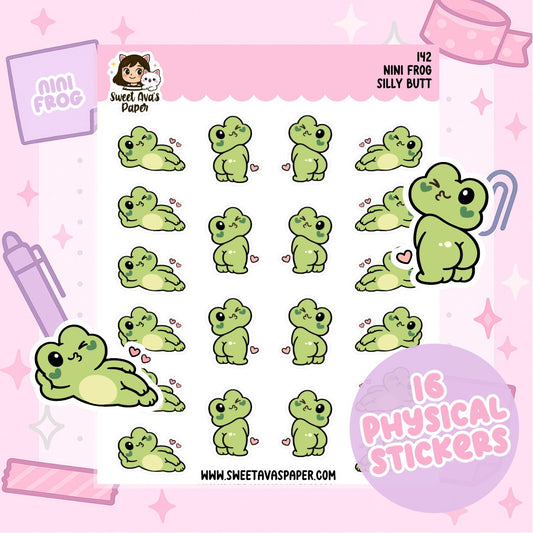 Nini Frog Printing Stickers – Sexy Time / Silly Butt [142]