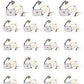 Up Late On Laptop Planner Stickers - Snowball The Cat [1519]