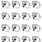 Workout At Home Planner Stickers - Exercise Planner Stickers - Online Workout Planner Stickers - Exercise Planner Stickers - Snowball The Ca