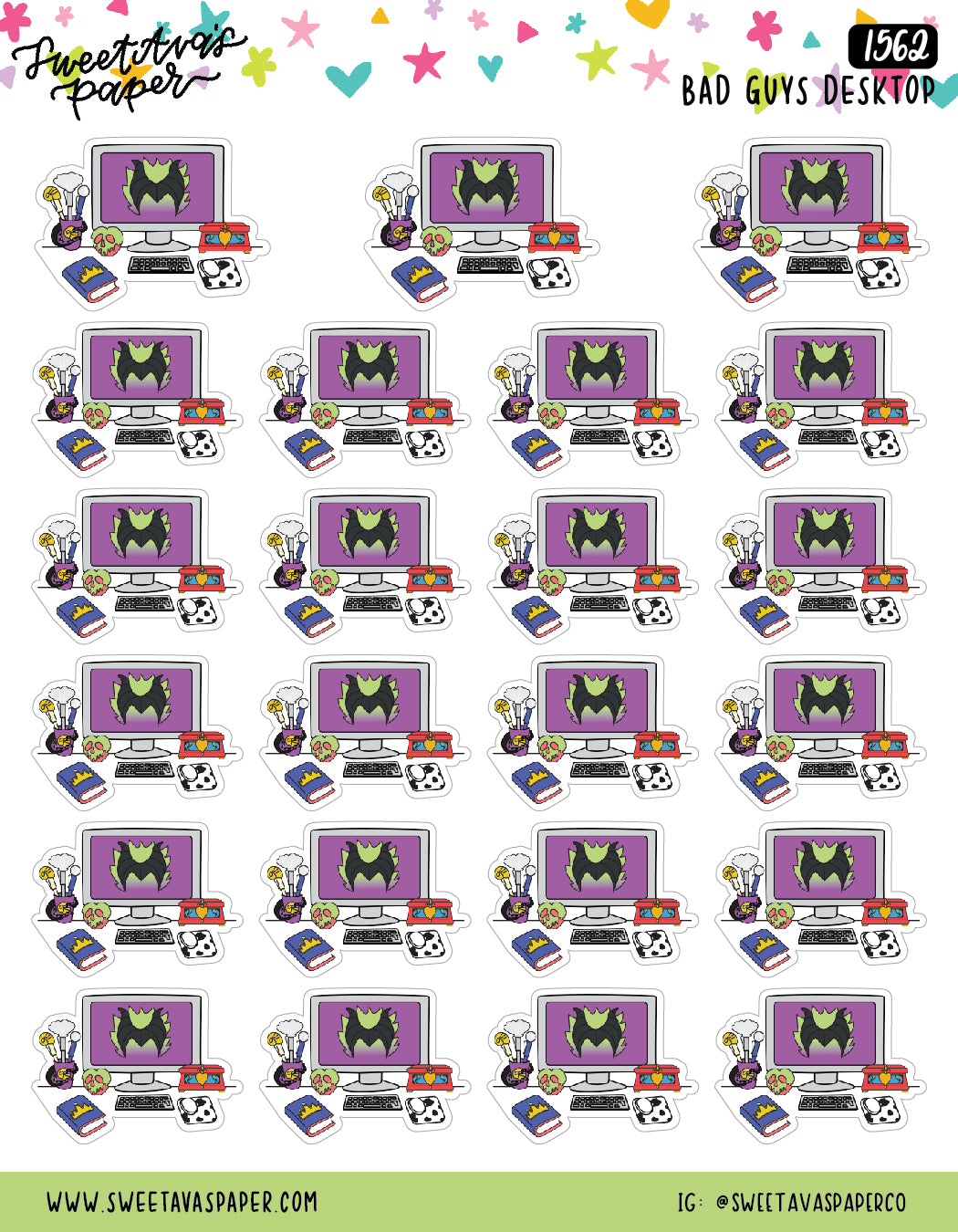 Villans Desktop Planner Stickers - Magical Planner Stickers - Magical May - [1562]