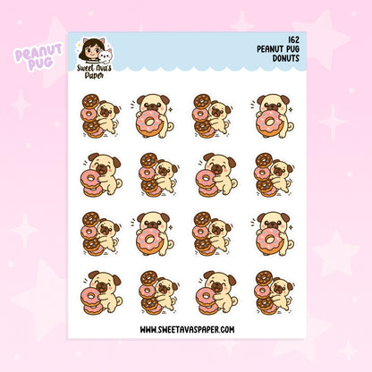Donut Stack  - Peanut Pug Planner Stickers – [162]