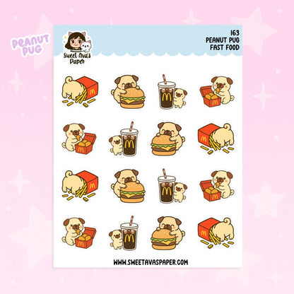 Fast Food - Peanut Pug Planner Stickers – [163]