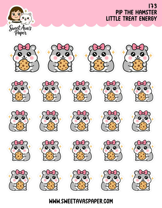 Pip The Hamster Cookie Treat Planner Stickers