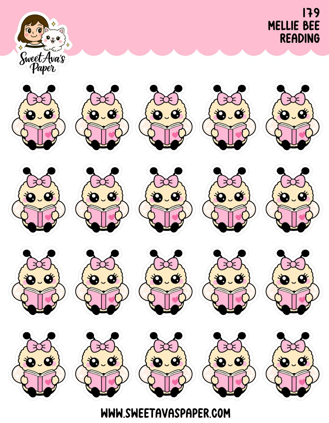 Mellie Bee Reading Planner Stickers [179]