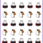 Woodland Friends Stickers - Snowball The Cat - [182]