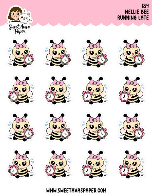 Mellie Bee Running Late Planner Stickers [184]
