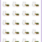 Water The Plants Stickers - Snowball The Cat - [200]