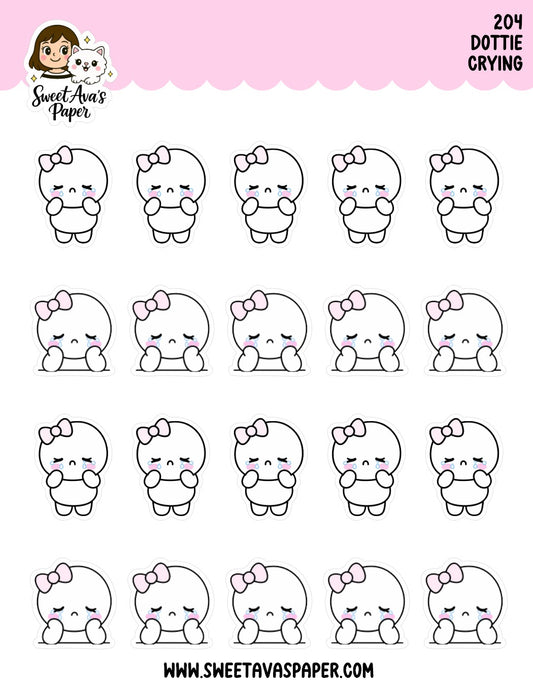 Dottie Crying Planner Stickers [204]