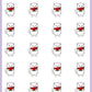 Watermelon Stickers - Snowball The Cat - [226]