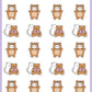Teddy Bear Stickers - Snowball The Cat - [248]