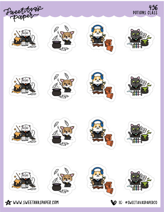 You're A Wizard, Snowball Planner Stickers - Snowball The Cat - [456]