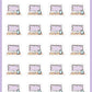 Winter Computer Desk Planner Stickers - [493]