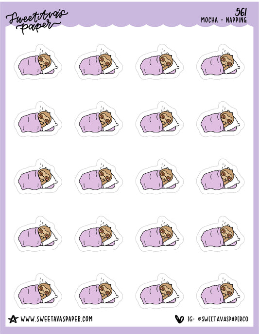 Taking A Nap Planner Stickers - Mocha The Sloth [561]