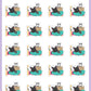 Up Early Planner Stickers - Monty The Bat - [614]