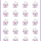 Tea Cup Planner Stickers - Coconut the Puppy [751]