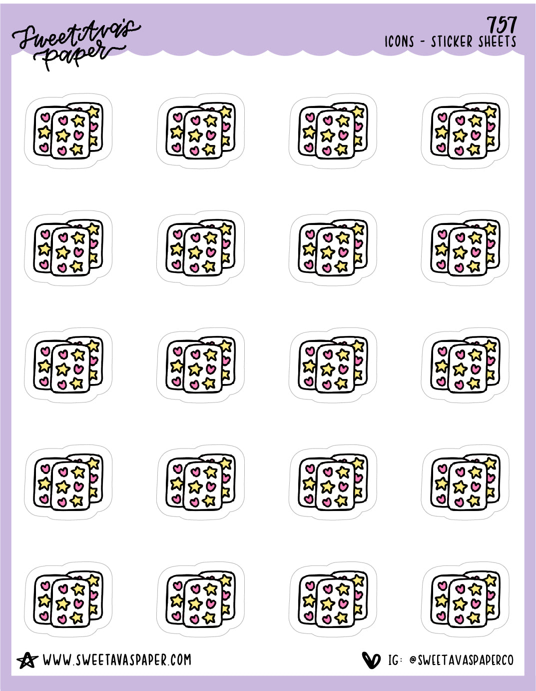 Sticker Sheets Planner Stickers - Doodles - [757]