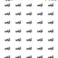 Work Planner Stickers - Script / Text - [989]