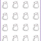 Cute Cat Stickers - Snowball The Cat - [002]