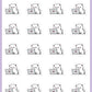Cat on Laptop Stickers - Snowball The Cat - [003]