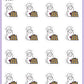 Bake Cookies Stickers - Snowball The Cat - [004]
