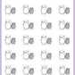 ICON SIZE - Crying Child Stickers - Snowball The Cat - [011]