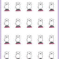 ICON SIZE - Weigh In Stickers - Snowball The Cat - [029]