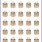 Doughnut Stack Stickers - Snowball The Cat - [035]