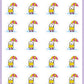 Rainy Day Stickers - Snowball The Cat - [046]