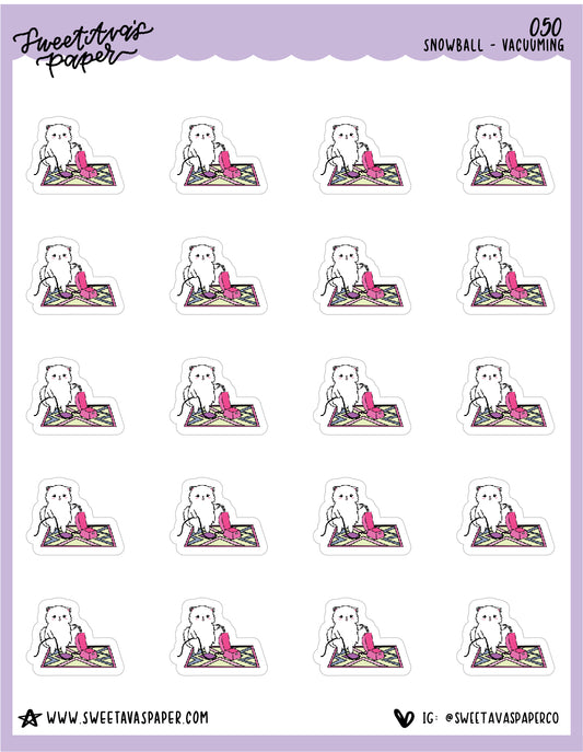 Vacuum Stickers - Snowball The Cat - [050]