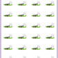 ICON SIZE - Mow the Lawn Stickers - Snowball The Cat - [053]