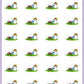 ICON SIZE - Gardening Stickers - Snowball The Cat - [055]