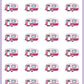 ICON SIZE - Camping Stickers - Snowball The Cat - [061]
