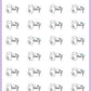 ICON SIZE - Cut Stickers Cameo Stickers - Snowball The Cat - [067]
