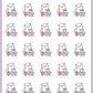 Bath Night Stickers - Snowball The Cat - [073]
