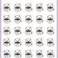 ICON SIZE - Coffee Mug Stickers - Snowball The Cat - [080]